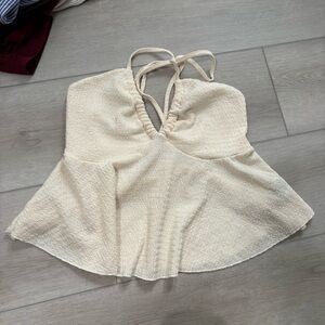 SHEIN Cream Textured Camisole